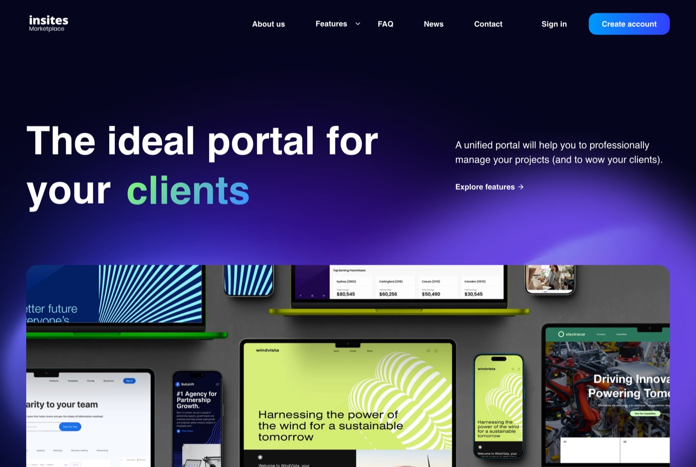 Website and Portal base template
